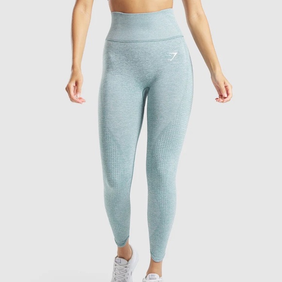 Gymshark Vital Seamless Legging, Light Green Marl; small - Picture 1 of 1